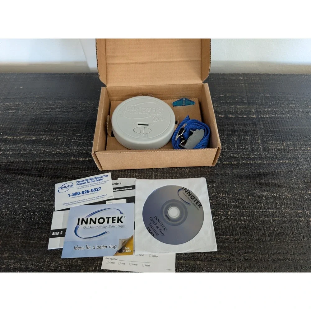 Innotek Zones ZND-1200 Wireless Indoor Pet Proof Barrier 1 Zone & 1  Lt Collar